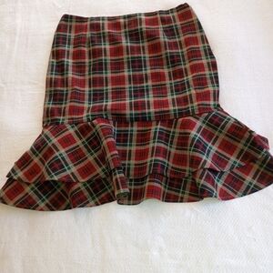 Modcloth Tartan Plaid Pencil Skirt